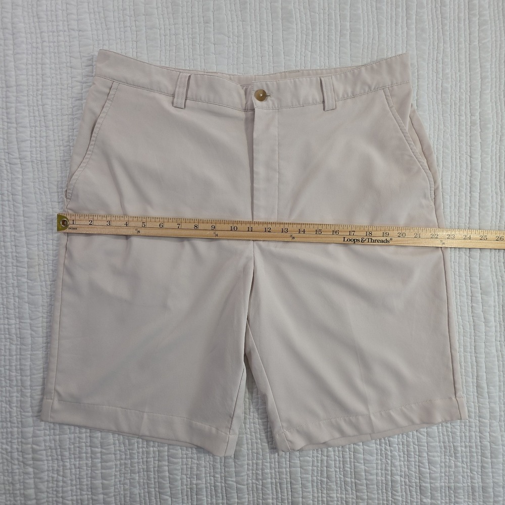Cutter Buck Men Golf Shorts 36 Tan Performance Stretch Chino Flat Front Inseam - Picture 7 of 11